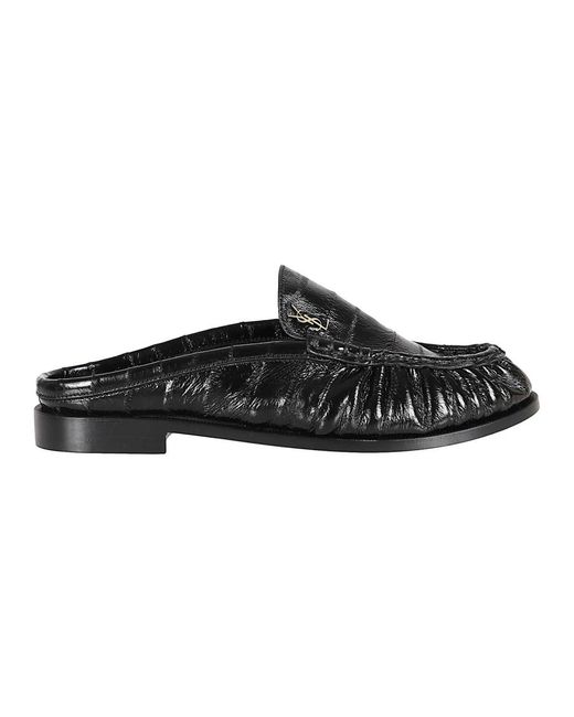 Saint Laurent Black Mules
