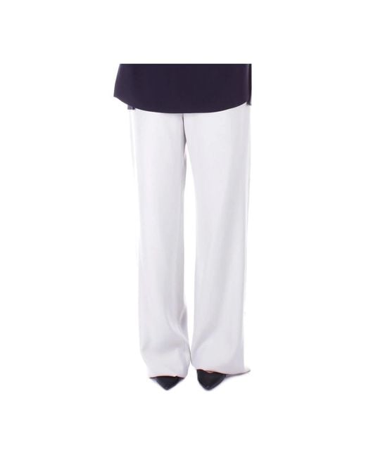Emporio Armani Wide Trousers in het Blue