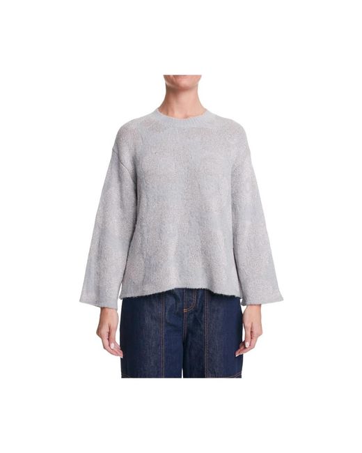 ALESSIA SANTI Gray Round-Neck Knitwear