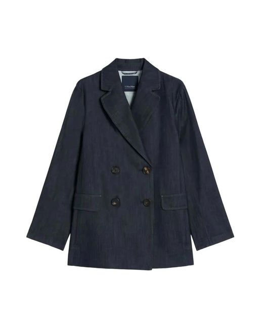 Max Mara Sara Jacket in het Blue