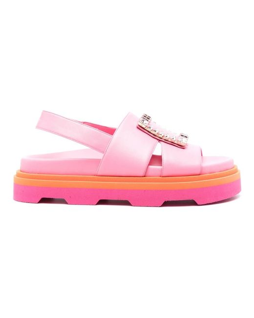 Roberto Festa Pink Chunky sole sandals