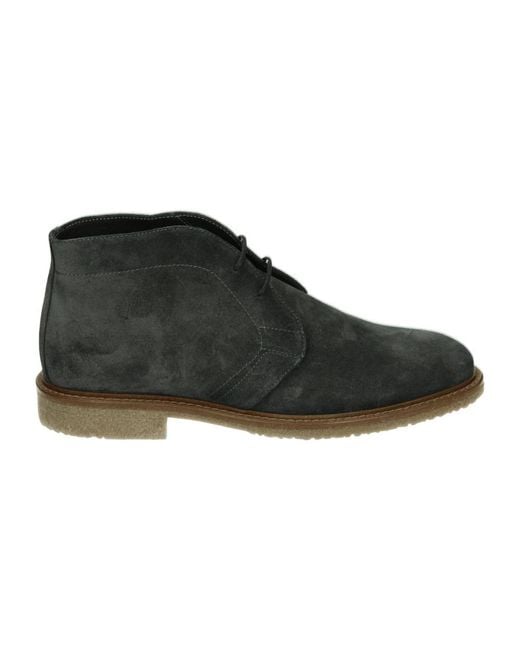 GIORGIO Casual Wildleder Herrenschuhe Grau in Black für Herren