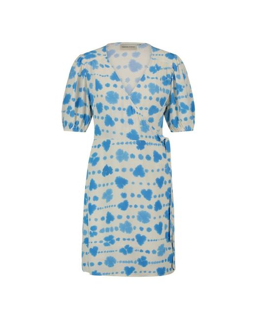 FABIENNE CHAPOT Blue Cleo Wrap Dress