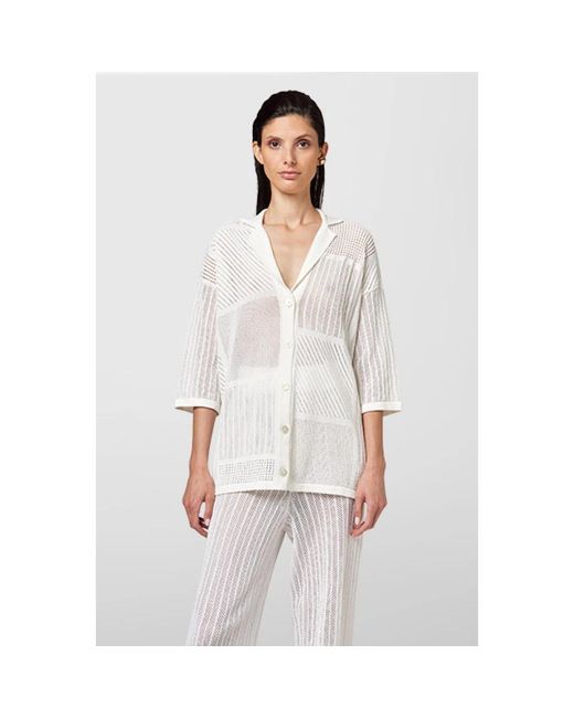 Alpha Studio Camicia in het White