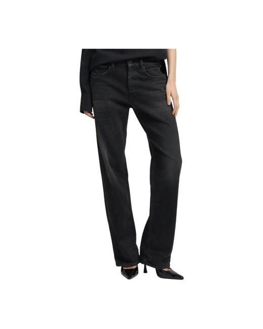 Straight Jeans Replay en coloris Black