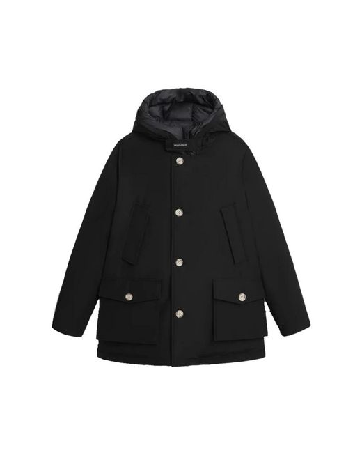 Woolrich Black Winter Jackets for men