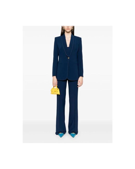 Elisabetta Franchi Blue Blaue jacken für frauen