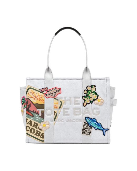 Marc Jacobs White Shopping Bags