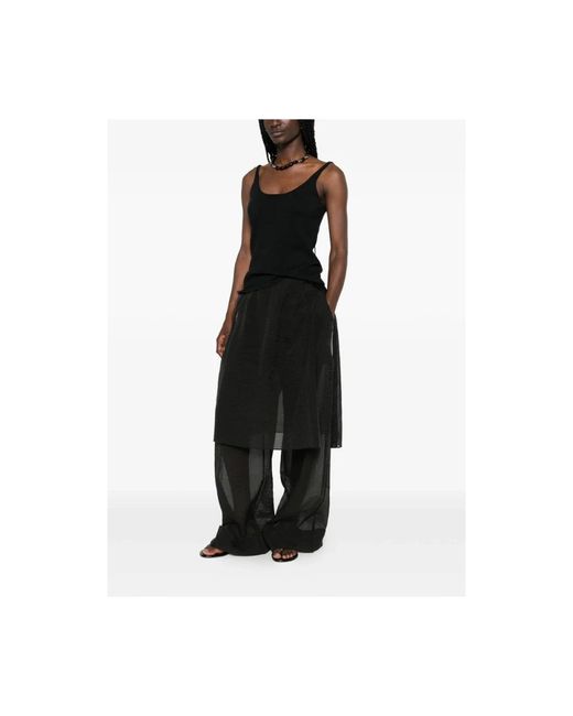 Viktoria Chan Black Wide Trousers