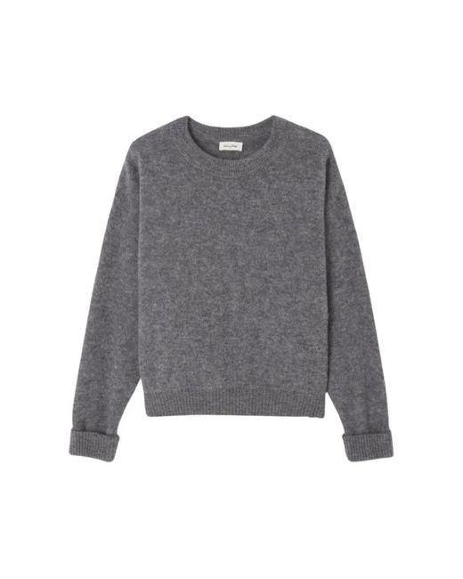 American Vintage Gray Round-Neck Knitwear