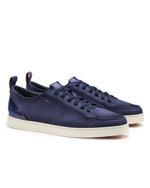 Santoni Blue Sneakers for men