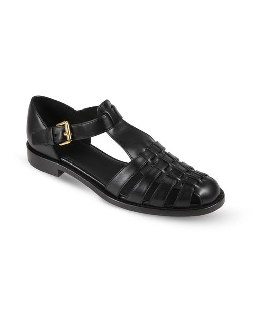 Church's Black Flat Sandals