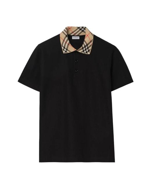 Burberry Black Polo Shirts for men