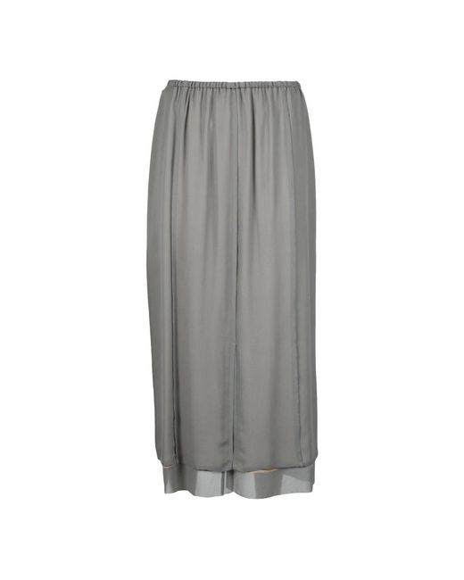 Alysi Gray Seidenrock 100% Set