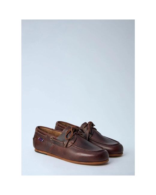 Sebago Brown Boat Shoes for men