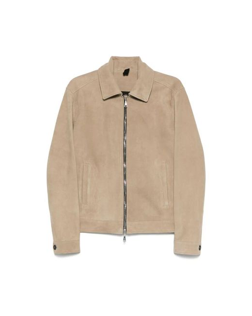 Tagliatore Lederjacke in Natural für Herren