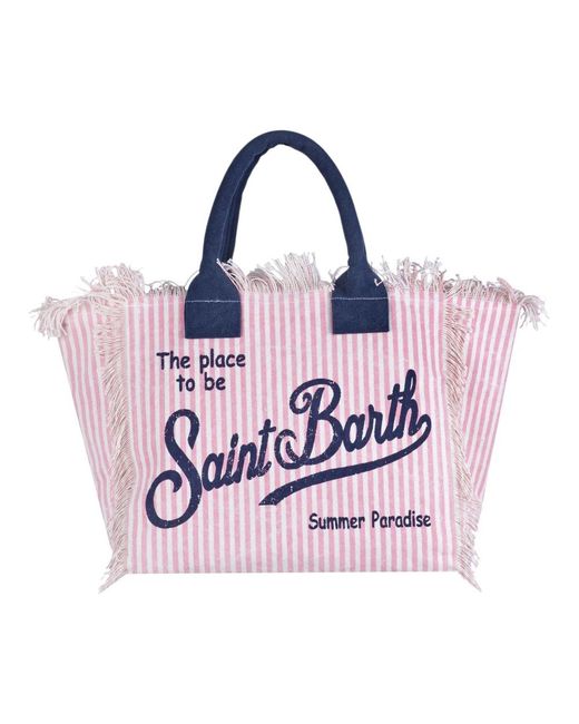 Mc2 Saint Barth Purple Shopping Bags