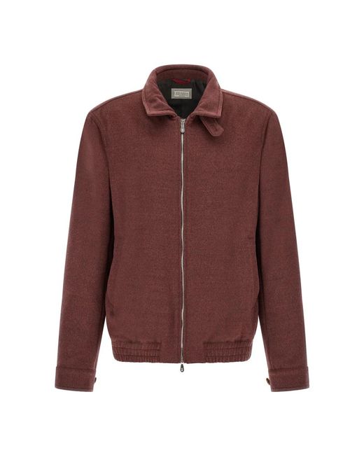 Brunello Cucinelli Red Light Jackets for men