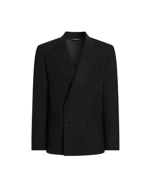 Dolce & Gabbana Black Blazers for men