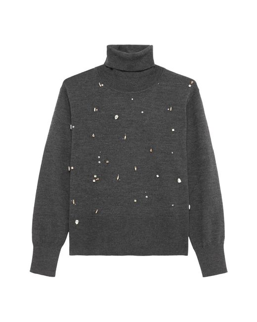 Alpha Studio Gray Fein Essentials Rollkragenpullover