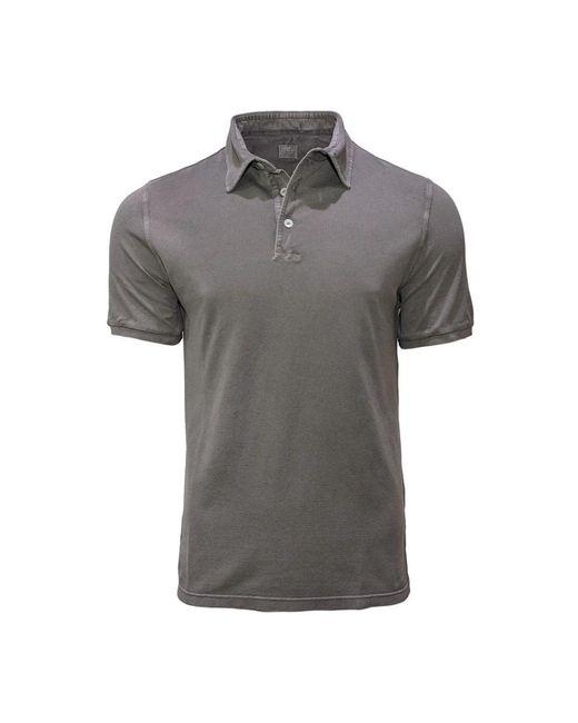 Fedeli Gray Polo Shirts for men