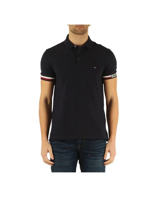 Tommy Hilfiger Black Polo Shirts for men