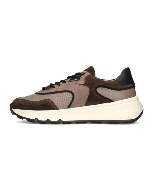 Nubikk Schoenen ,Bruin ,Wol Bruine Chunky Sole Sneakers Voor in het Brown voor heren