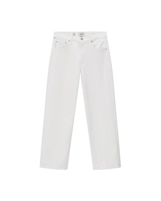 Citizens of Humanity White Straight Jeans