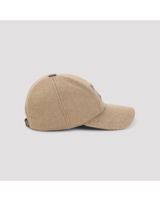 Max Mara Natural Logo Fedora Baseball Hat