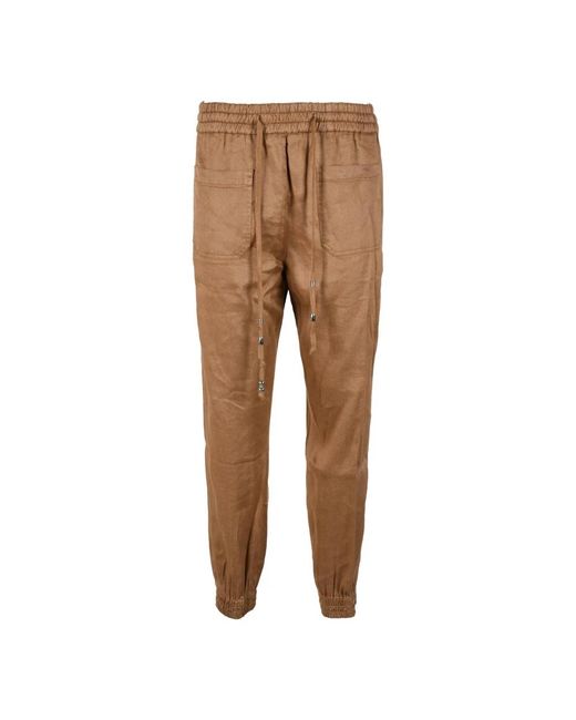 Slim-Fit Trousers Dondup de color Brown