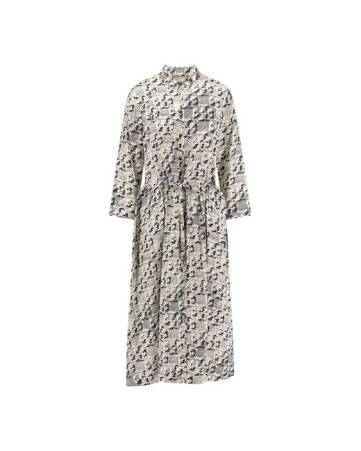 Shirt Dresses Tory Burch de color Gray