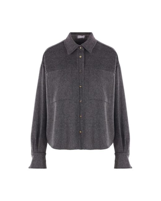 Cardigans Brunello Cucinelli de color Gray