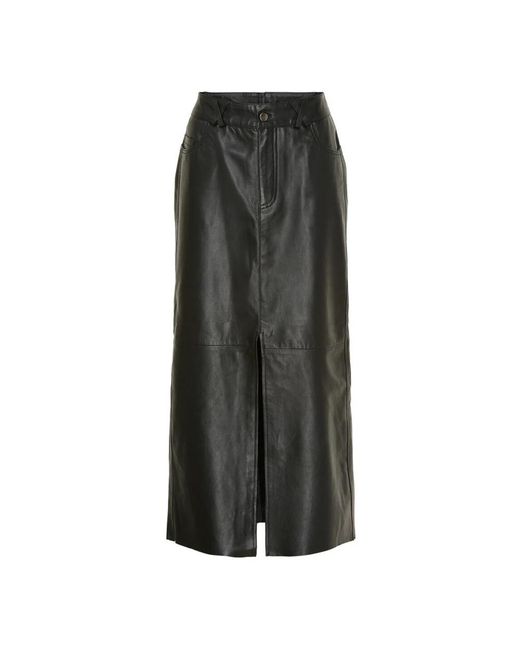 Notyz Gray Leather Skirts