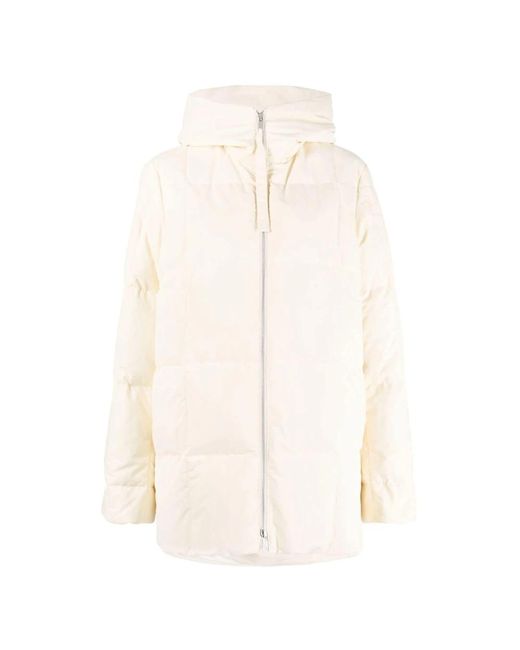 Winter Jackets Jil Sander de color White