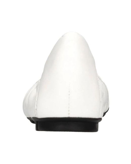 Hogan White Flache Schuhe Weiß