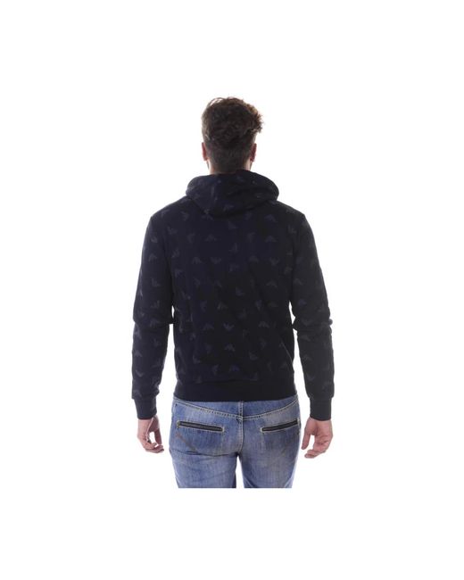 Armani Jeans Hoodies & Sweatvesten ,Blauw ,Katoen Hoodies in het Blue voor heren