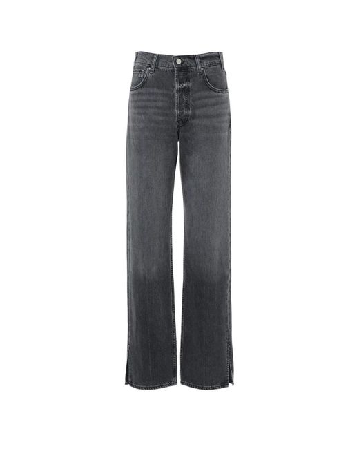 Roy jeans denim lavado negro Anine Bing de color Gray