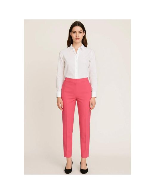 Clips Pink Slim-Fit Trousers