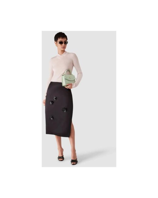 Casablanca Black Midi Skirts