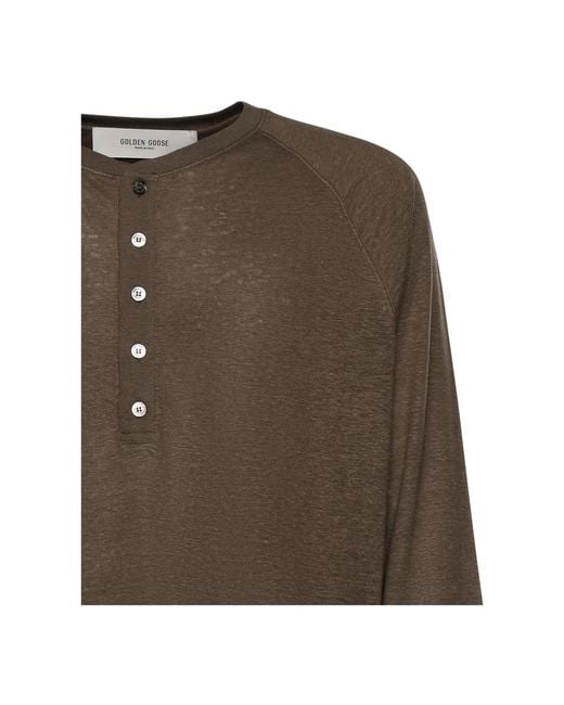 Golden Goose Deluxe Brand Brown Long Sleeve Tops for men