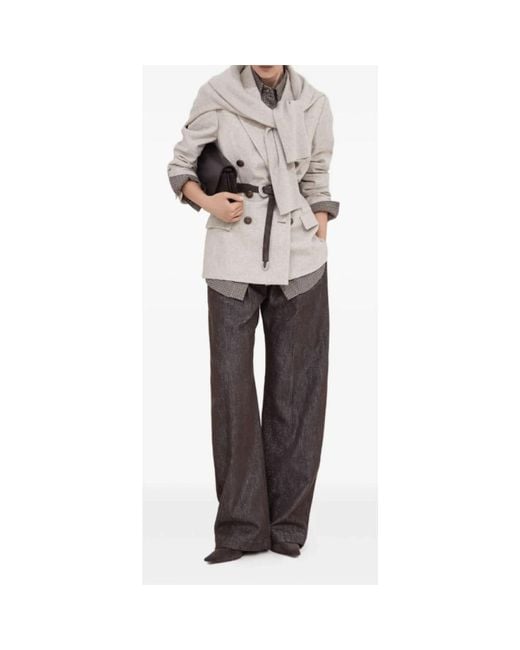 Brunello Cucinelli Natural Blazers
