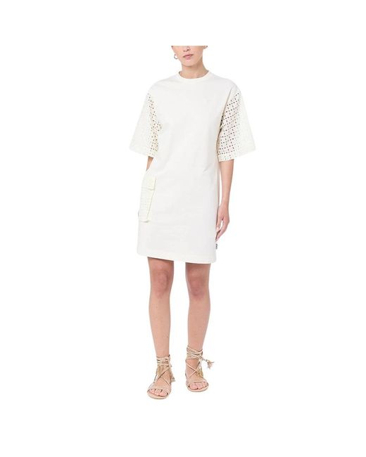 Ice Play White Short Dresses