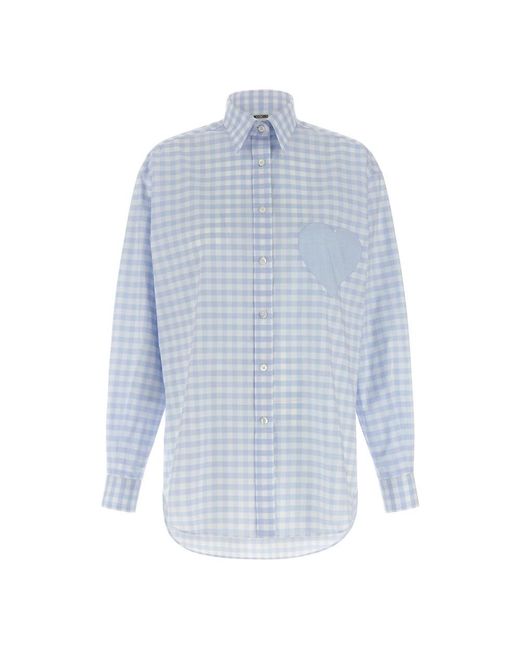 Moschino Long Shirt in het Blue