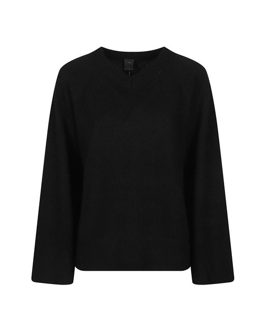 Pinko Black V-Neck Knitwear