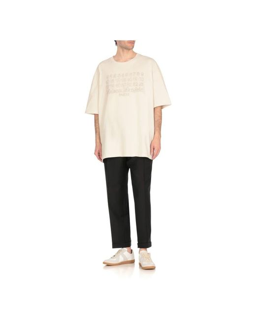Straight Trousers di Maison Margiela in Black da Uomo