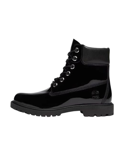 Timberland Black Lace-Up Boots