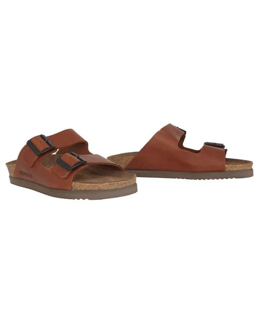 Mephisto Hochwertige slide sandale in Brown für Herren