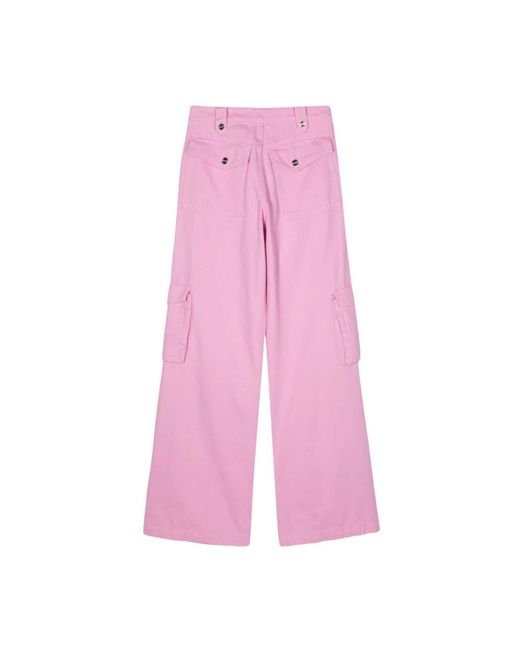 Blugirl Blumarine Pink Wide Trousers