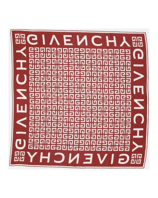 Givenchy Red Silky Scarves
