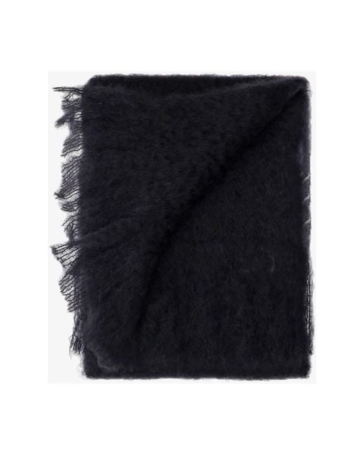 Jil Sander Black Winter Scarves